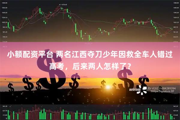 小额配资平台 两名江西夺刀少年因救全车人错过高考，后来两人怎样了？